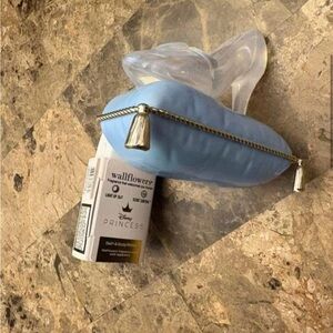 Disney Light Blue Satin Glass Slipper Decorative Pillow wallflower